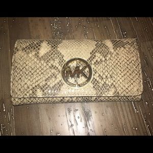Michael Kors snakeskin wallet